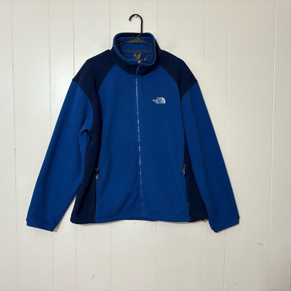The North Face Khumbu Full Zip Blue Fleece Jacket Size L